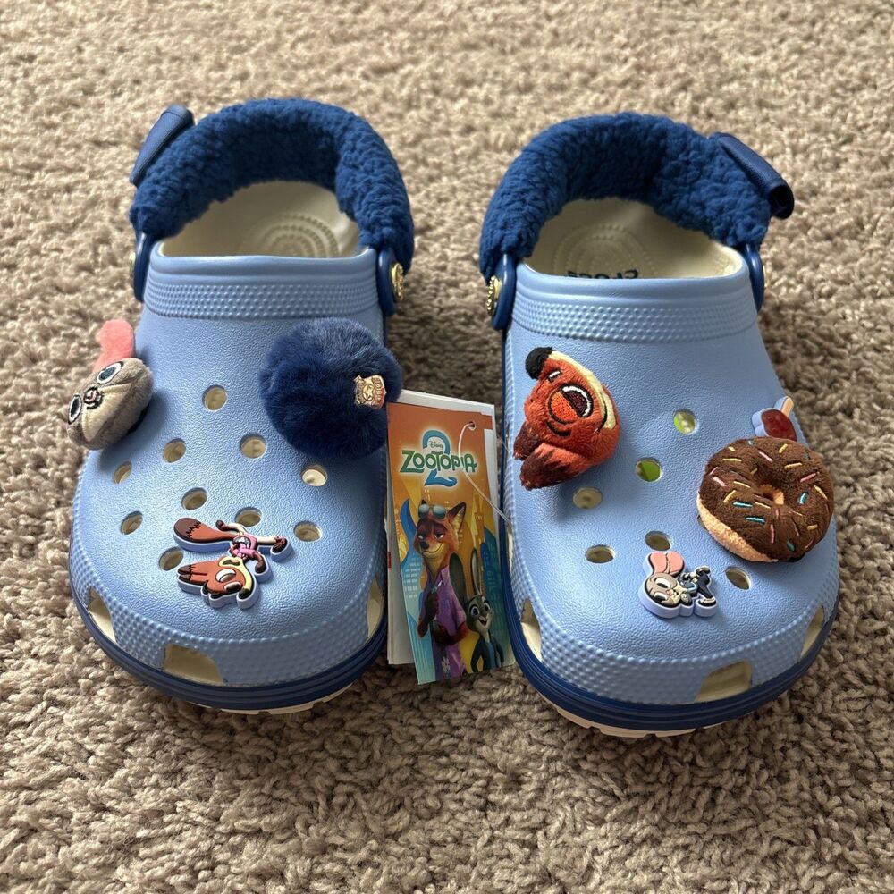 Crocs Womens Disney Zootopia 2 Classic Clog 211749-90H Size 9 New Blue